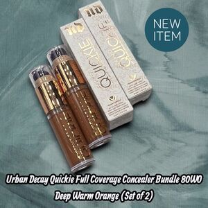 New Urban Decay Quickie Full Coverage Concealer Bundle 80WO Deep Warm Orange (Se